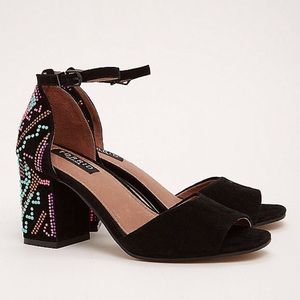 Torrid Multicolored Bead Heels— 8.5W